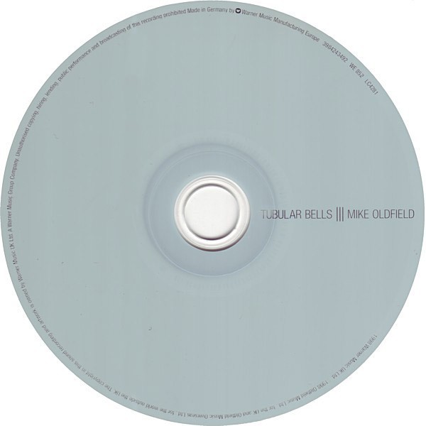 Mike Oldfield – Tubular Bells III (1998 Europe CD • WEA 3984243492