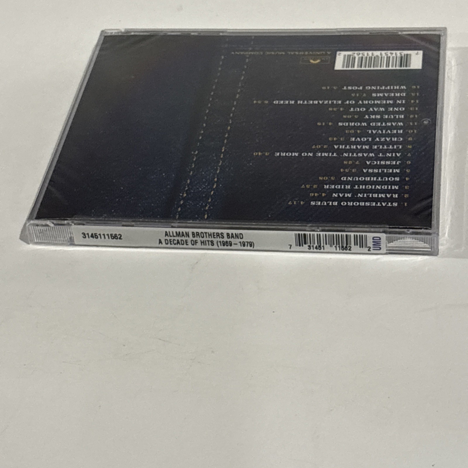 The Allman Brothers Band - A Decade of Hits 1969-79 (CD, 2000) NEW SEALED *Read