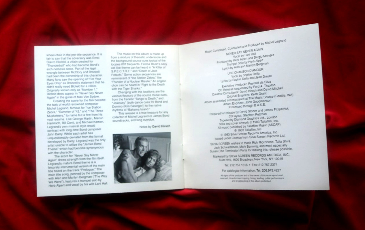 Never Say Never Again by Original Soundtrack (CD, Jan-1993, Silva America)