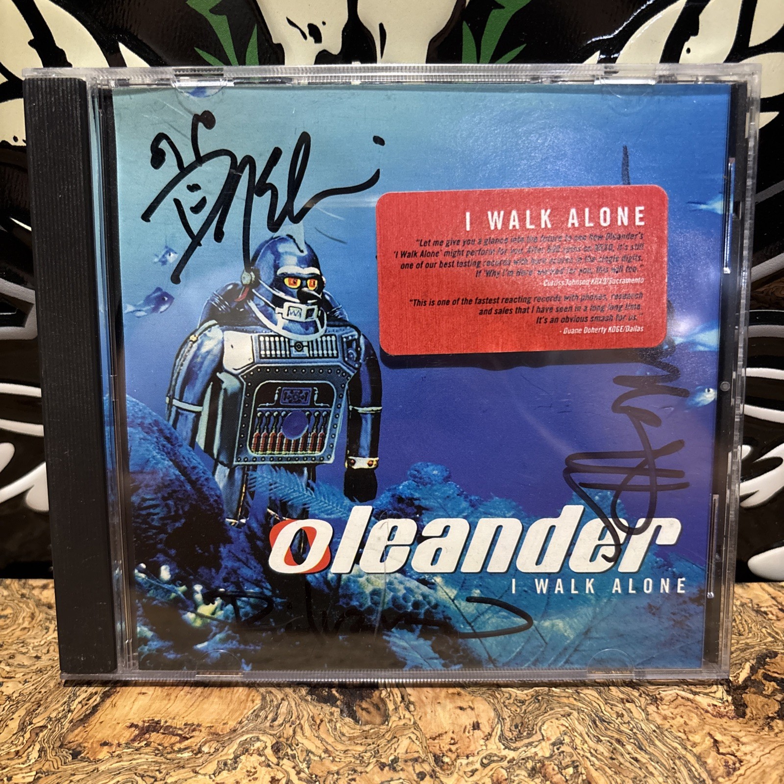 Oleander I Walk Alone SIGNED Cd Rare Promo Cd Alt Metal Rock 90s Grunge Nirvana