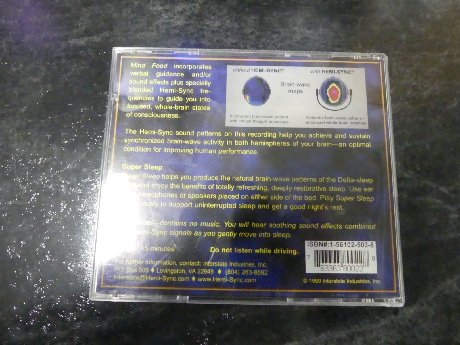 HEMI SYNC SUPER SLEEP CD TESTED