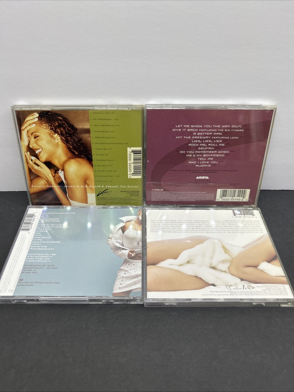 SOUL/R&B LOT OF 4 CD’S TONI BRAXTON, JANET JACKSON & MARY J. BLIGE