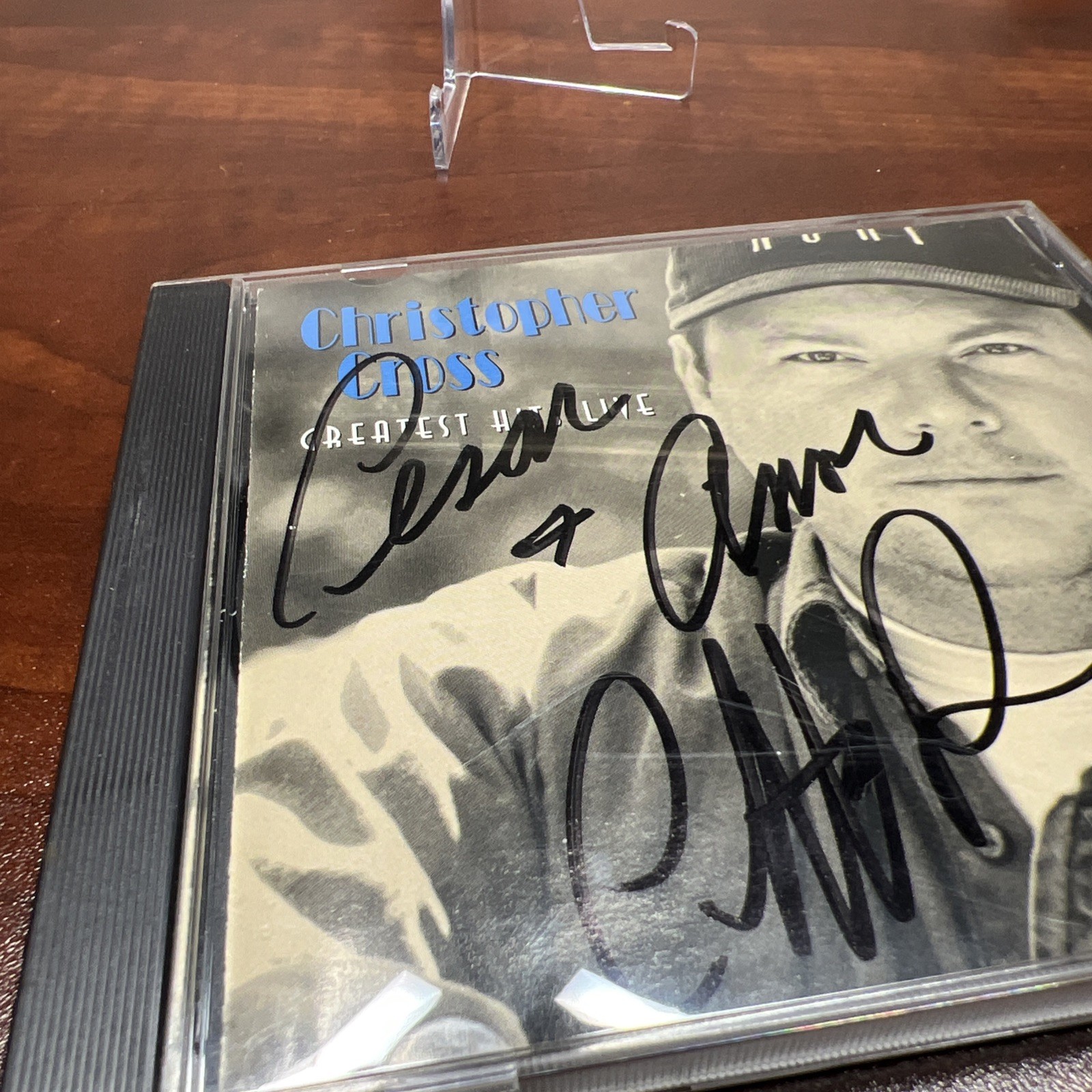 Christopher Cross - GREATEST HITS LIVE SIGNED/AUTOGRAPHED CD CASE