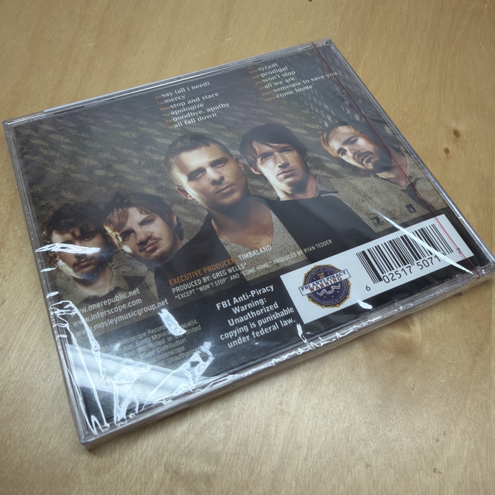 DREAMING OUT LOUD One Republic (CD, 2007, Interscope) Brand New Factory Sealed