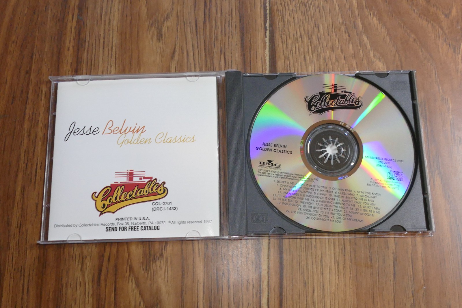 Jesse Belvin, Golden Classics - 1997 Collectables CD