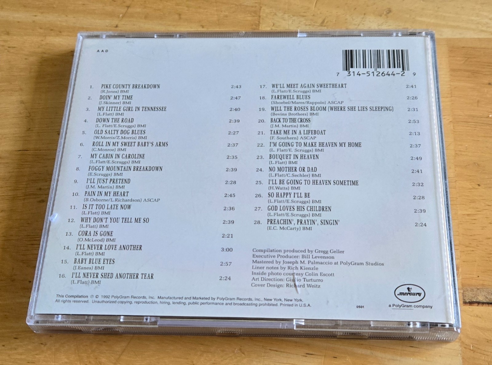 Lester Flatt Earl Scruggs And The Foggy Mountain Boys The Complete Mercury - CD