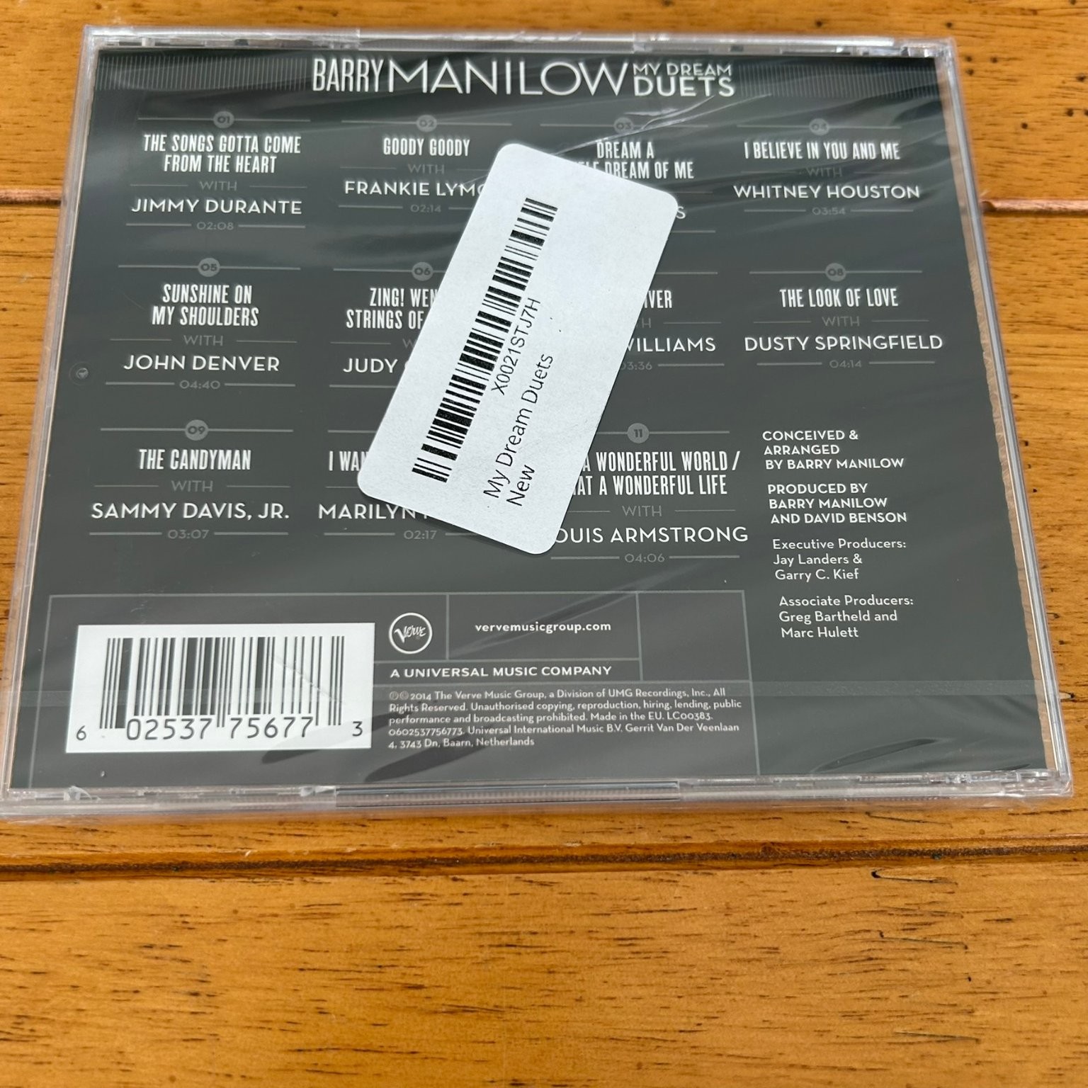 Barry Manilow – My Dream Duets CD 2014 Pop Vocal Verve Duets Sealed