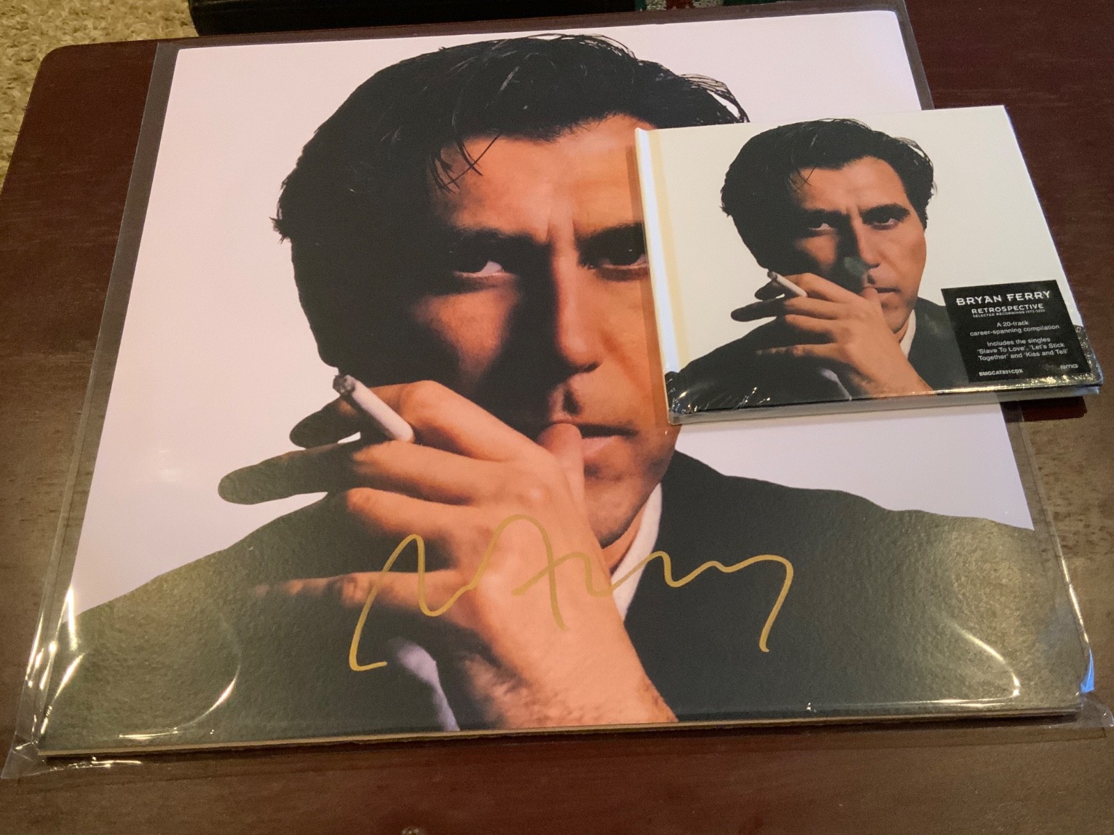 2-CD Bryan Ferry Autographed Signed Retrospective Selected Recordings 1973 *NEW*