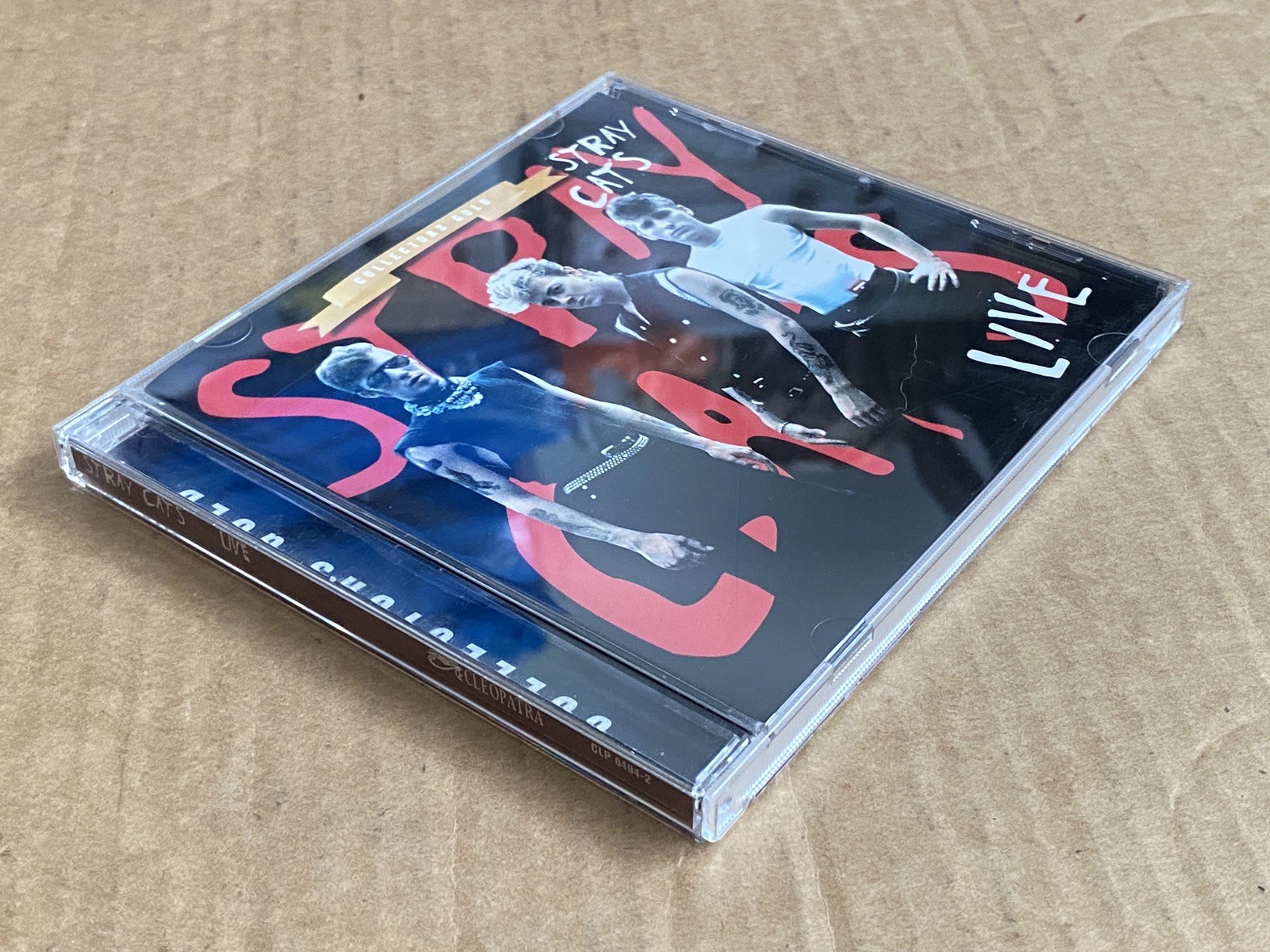 Stray Cats Live Collectors Gold Limited Edition CD Gold Disc CLP 0494-2 Mint