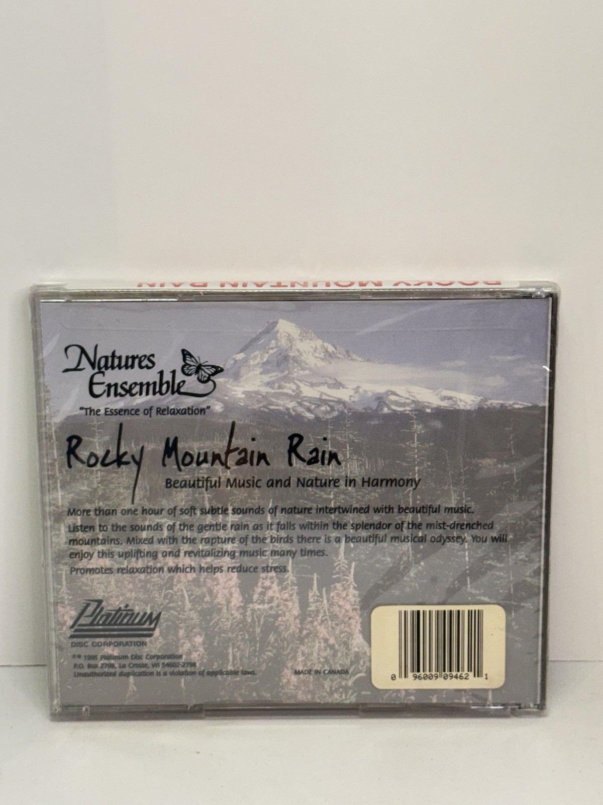 Rocky Mountain Rain CD Nature Sounds Birds Natures Ensemble Sealed 1995 Canada