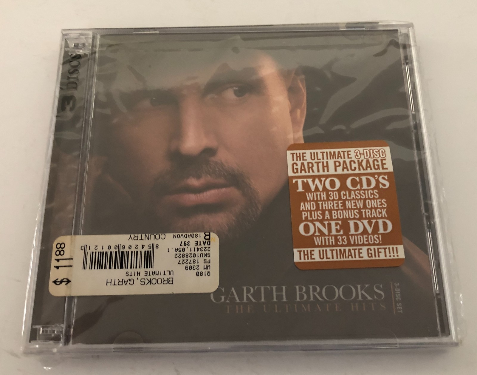 SEALED CD Garth Brook The Ultimate Hits 2 CDs 1 DVD 2007 NEW Hype Sticker!