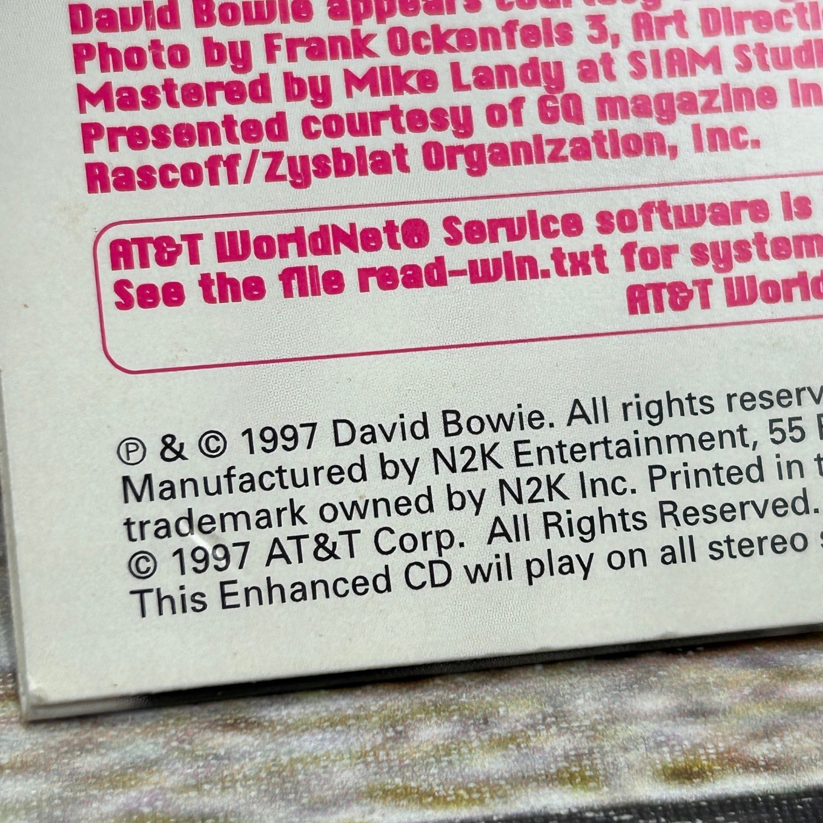 David Bowie Earthling In The City 1997 Promo Enhanced CD EP Rare Live Remixes