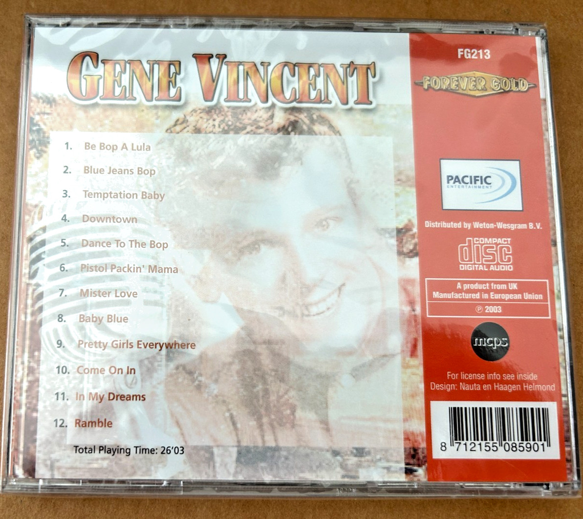 Gene Vincent - Gene Vincent (CD, 2003, Forever Gold) Brand New Sealed