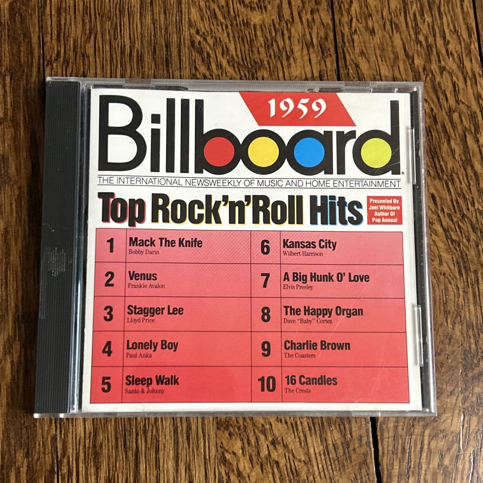 Billboard 1959 Top Rock'n'Roll Hits CD -Free Shipping after Purchase of 1st CD