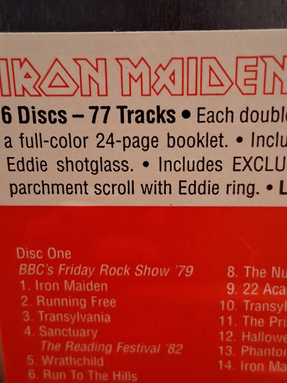 Iron Maiden Eddies Archive 2002- 6 CD Collection In Limited Edition Tin Box