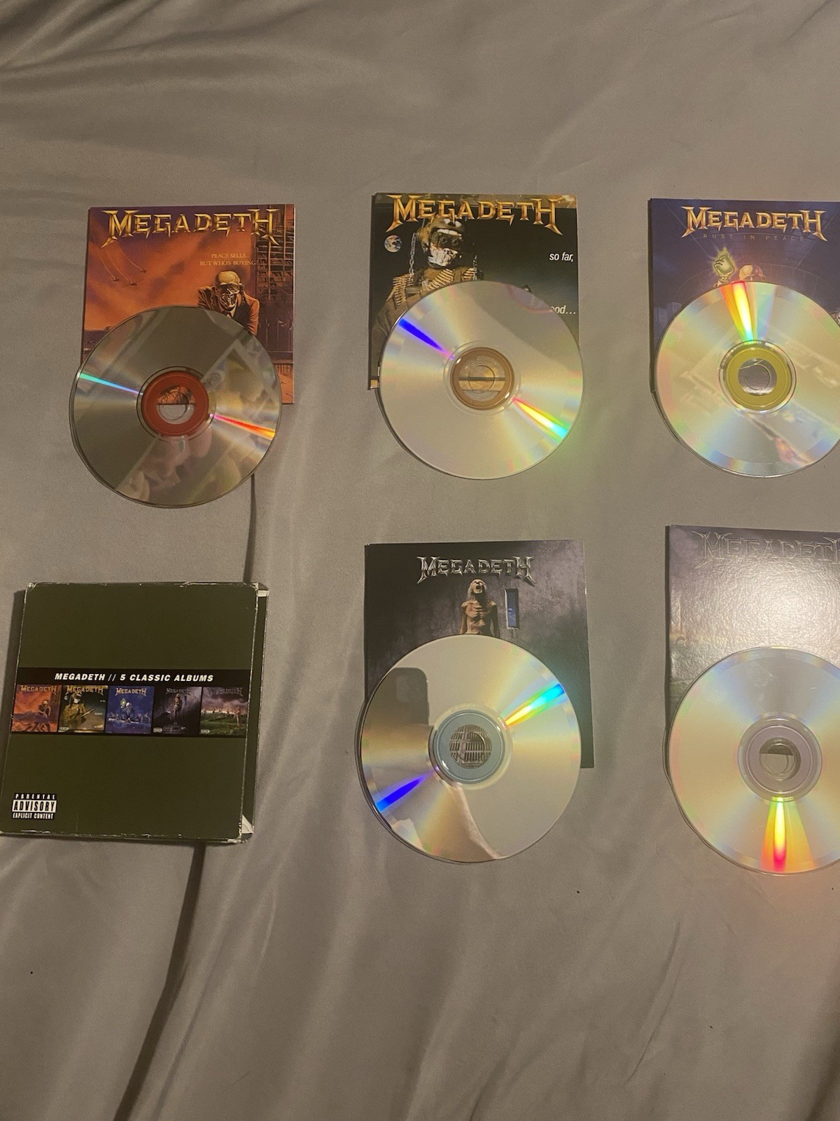 Megadeth 5 Classic Albums CD Box Set 5CD Capitol 2014 Parental Advisory