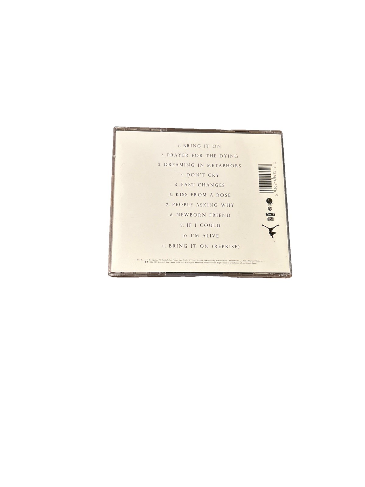 Seal - Seal (1994, Sire / ZTT) 11 Tracks Vocal Electronic Pop / Rock Music CD