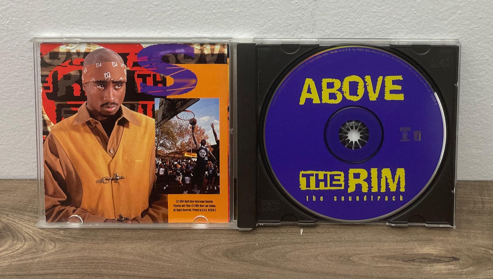 Above the Rim Original Soundtrack CD 1994 Tupac Dr. Dre Suge Knight Death Row