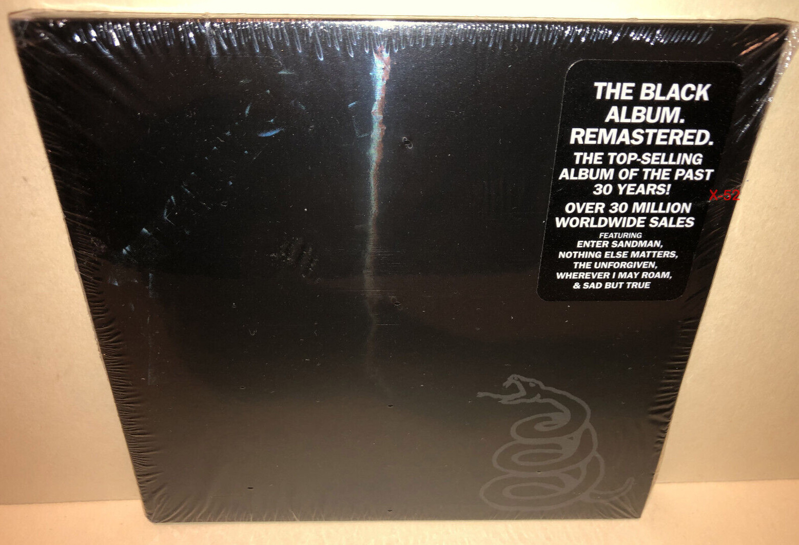 Metallica Black Album CD hits Unforgiven Enter Sandman 30 Million hype sticker