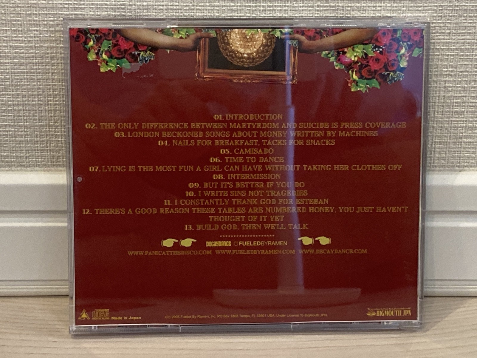 Panic! At The Disco A Fever You Can't Sweat Out Japan CD OBI BIGMJ-50 Emo