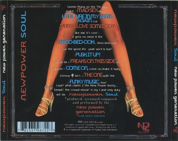 FACTORY SEALED New Power Generation (Prince) - Newpower Soul CD 1998 Release