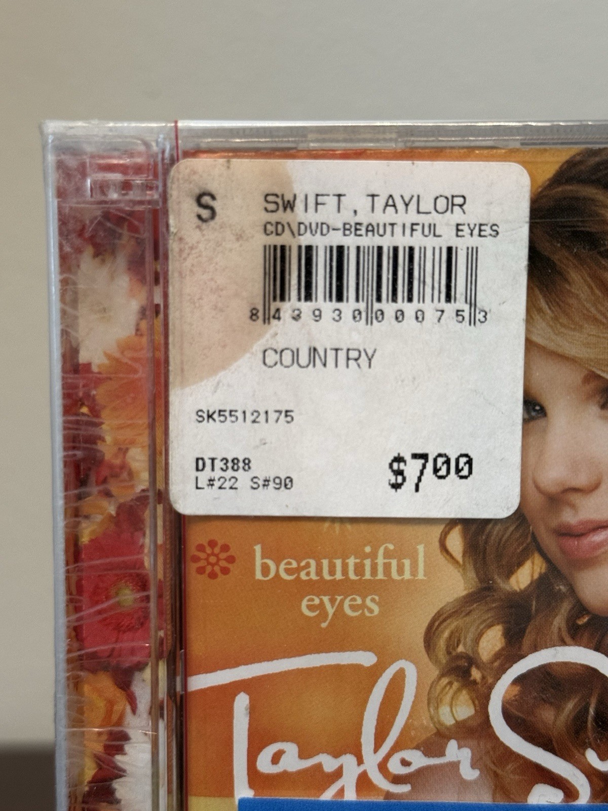 Taylor Swift Beautiful Eyes EP CD/DVD 2008 Big Machine Brand New Sealed Rare