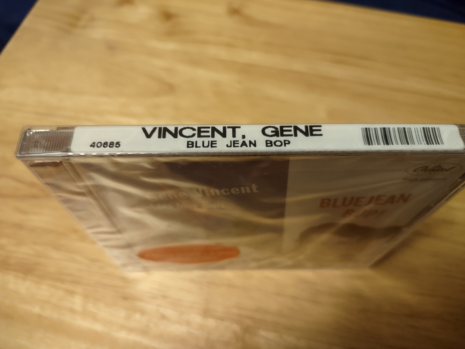 Gene Vincent "Bluejean Bop!" [Bonus Tracks] CD, 2002 Capitol Sealed Hype Sticker