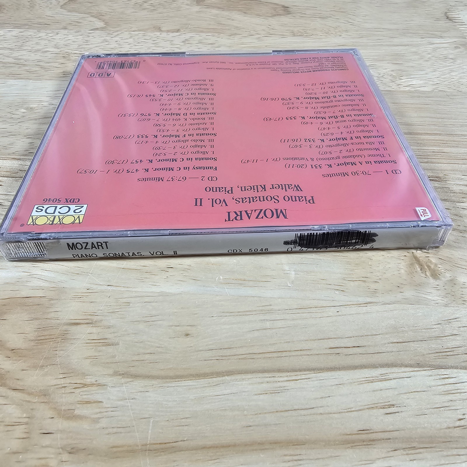 Wolfgang Amadeus Mozart : Mozart: Piano Sonatas - Volume 2 CD 2 discs (2000)