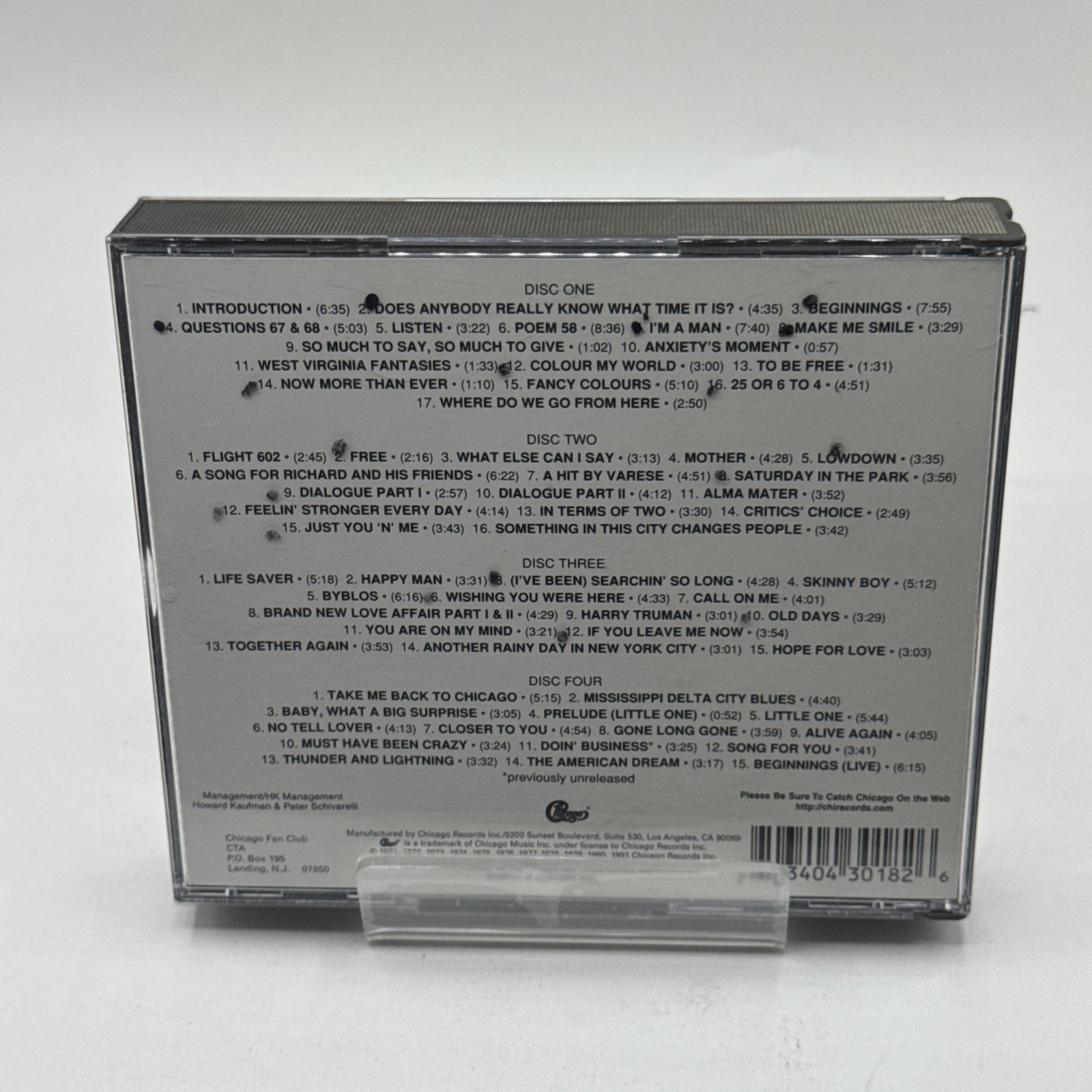 Group Portrait Vol. 1-4 by Chicago (4 CD Set, 1991, Chicago Records)