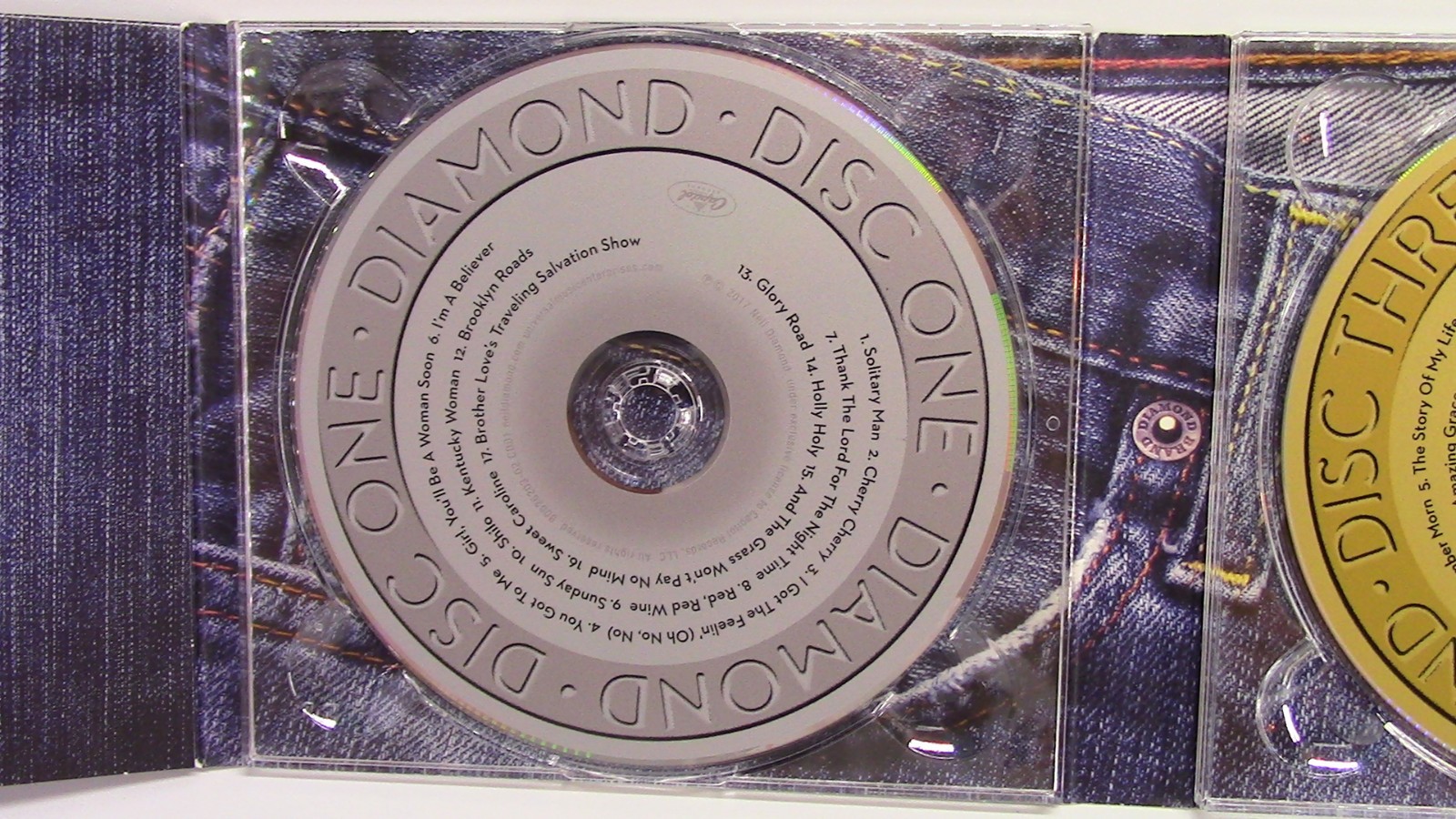 Neil Diamond 50th Anniversary Collection 3-disc CD Set 2017 w/ Booklet like new