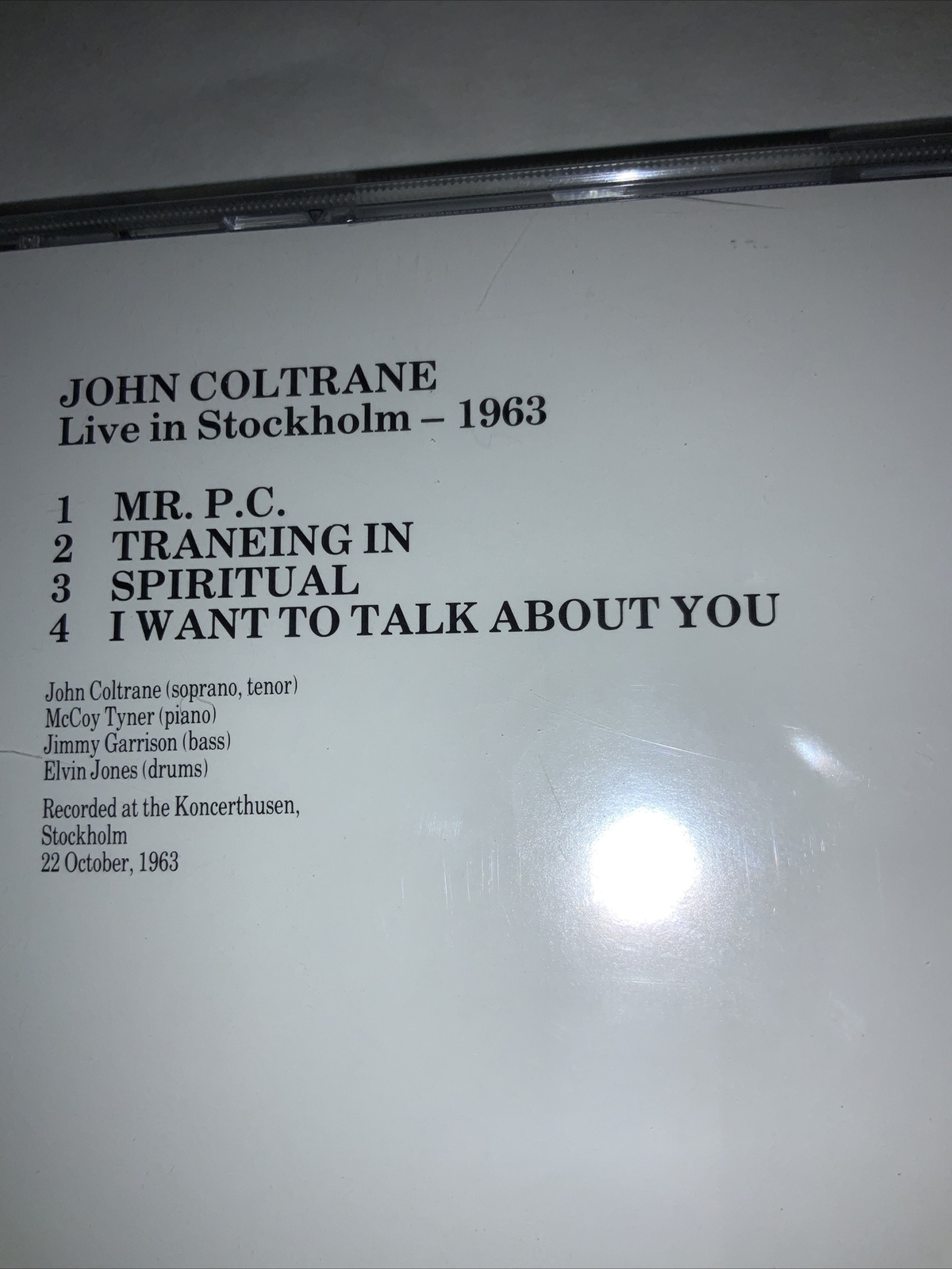 Live in Stockholm, 1963 by John Coltrane, Factory sealed CD,￼ $49!