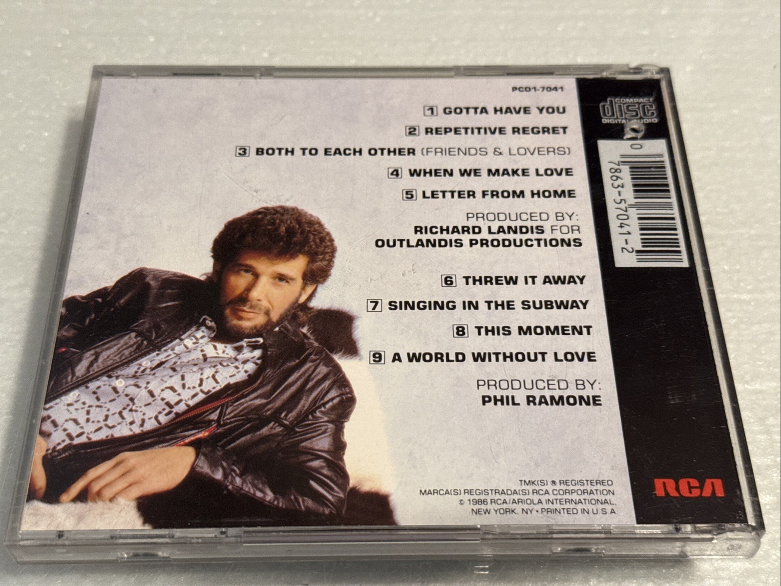 [NO BOOKLET!] EDDIE RABBITT Trax 1986 RCA/Made in JAPAN CD 10TH STUDIO ALBUM OOP