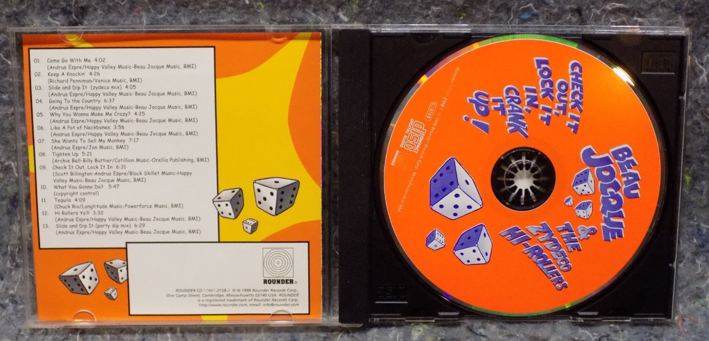 "Check It Out, Lock It In, Crank It Up!" Beau Jocque & The Zydeco Hi-Rollers CD
