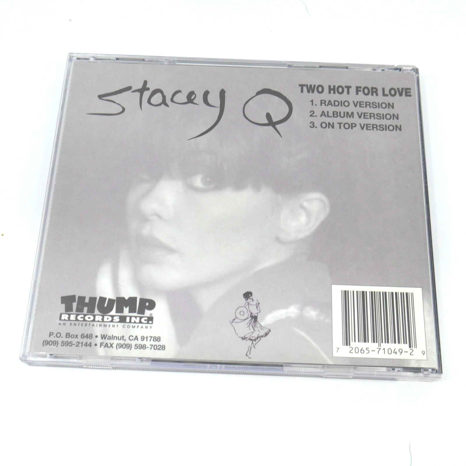Stacey Q Two Hot for Love CD Maxi Single 1993 Thump Records Rare HTF