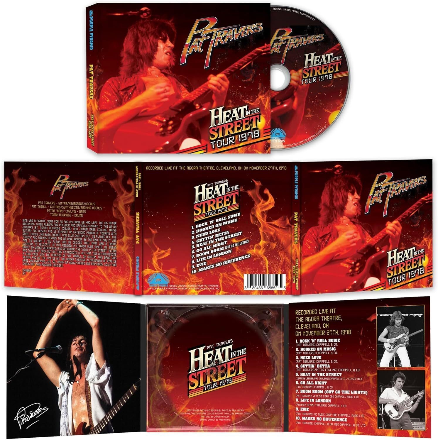 Pat Travers Heat in the Street Tour 1978 (CD) Album