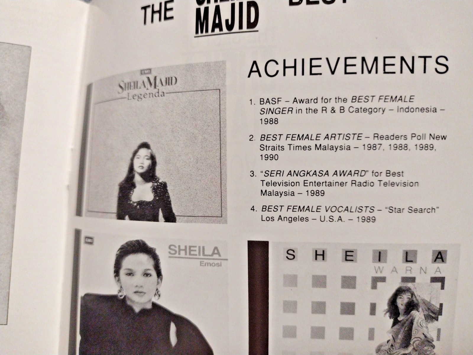 THE BEST Of SHEILA MAJID VOL. 2 CD 1991 EMI Malaysia's "Queen Of Jazz!"