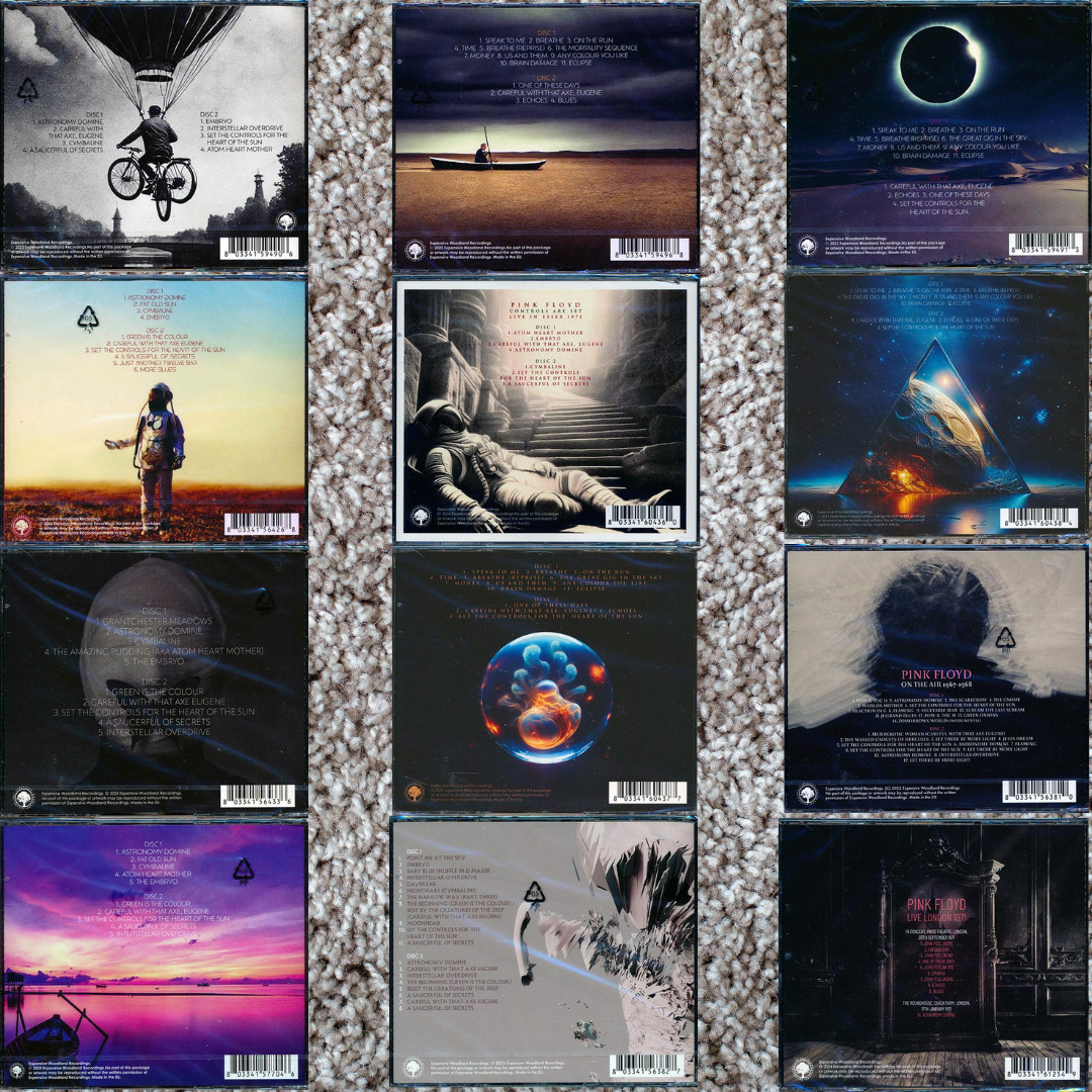 Pink Floyd Rare 12xCD Lot Limited Edition Live Recordings 1967–1972 Collection