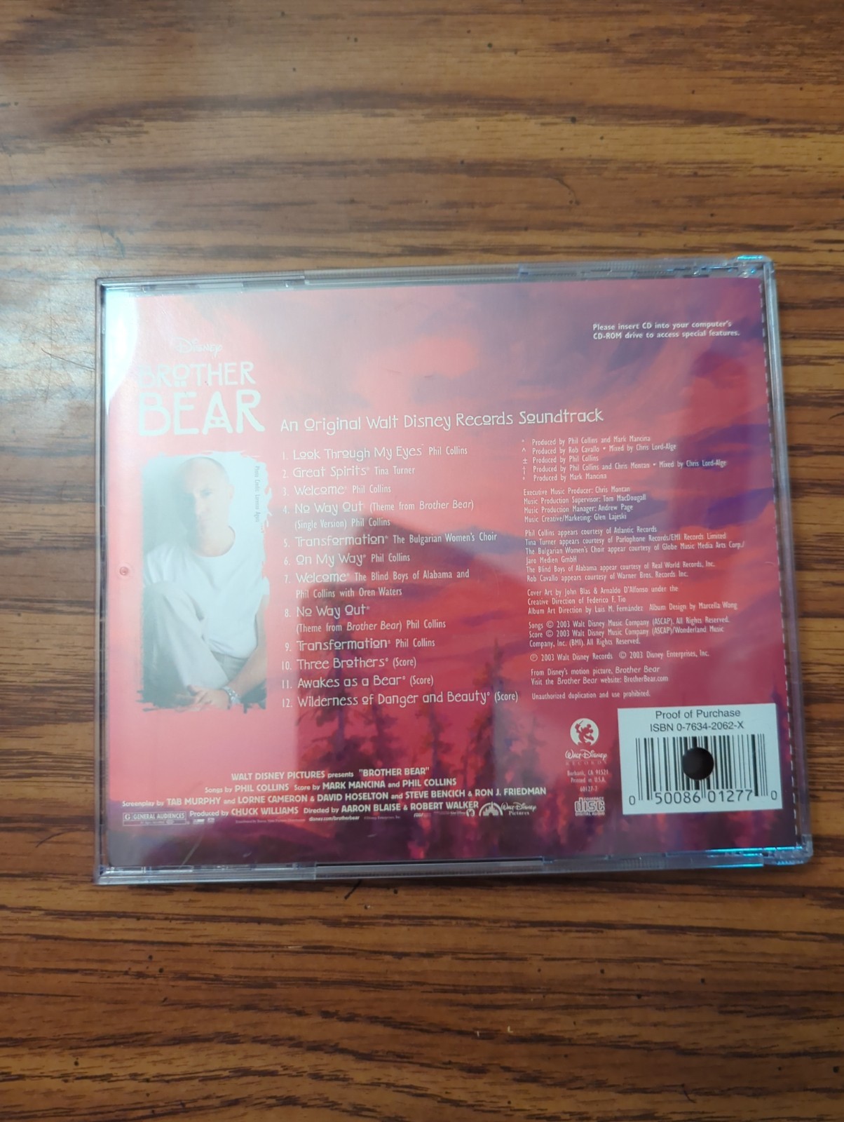 Brother Bear Soundtrack by Phil Collins CD, Oct-2003, Disney