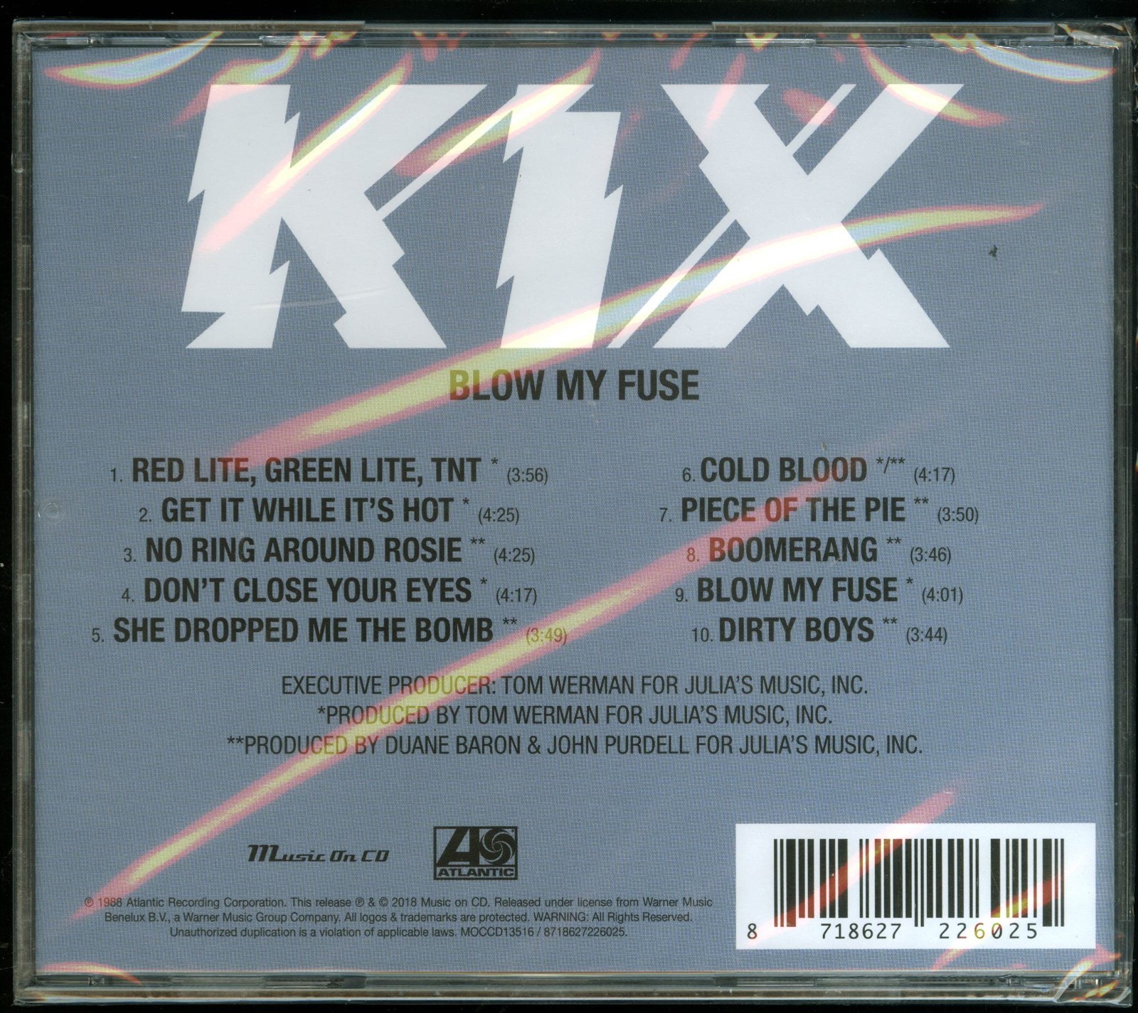 Kix Blow My Fuse CD new Holland pressing 2018 reissue Music On CD