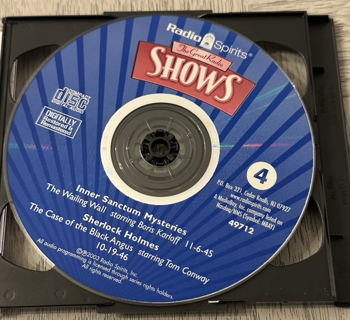 The Great Radio Shows (4 CD Box Set) Radio Spirits - 7 Legendary Radio Programs
