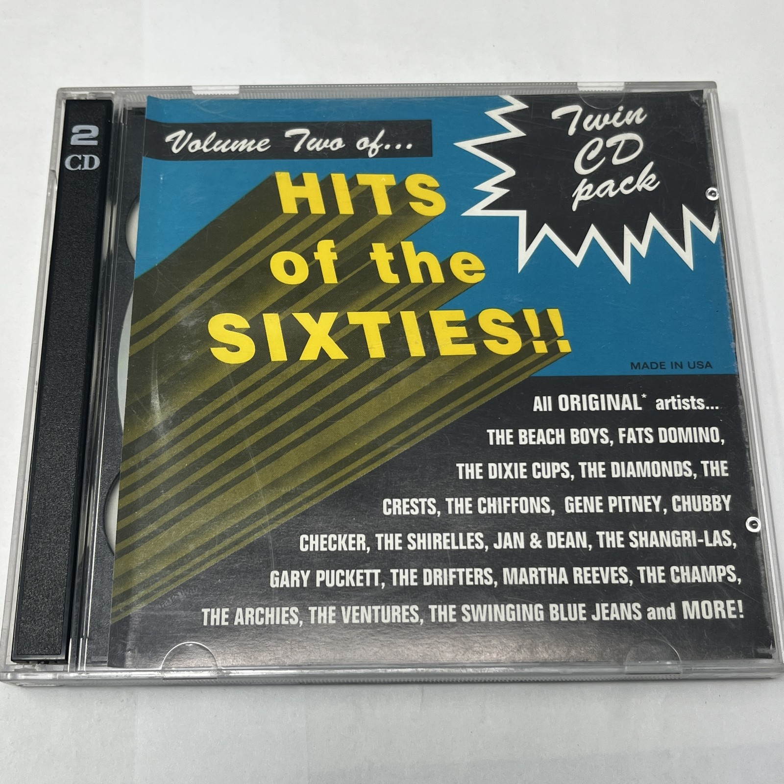 Hits of the Sixties Volume Two 2 CD Set Twin Pack WMT-9004 Pop Rock Oldies