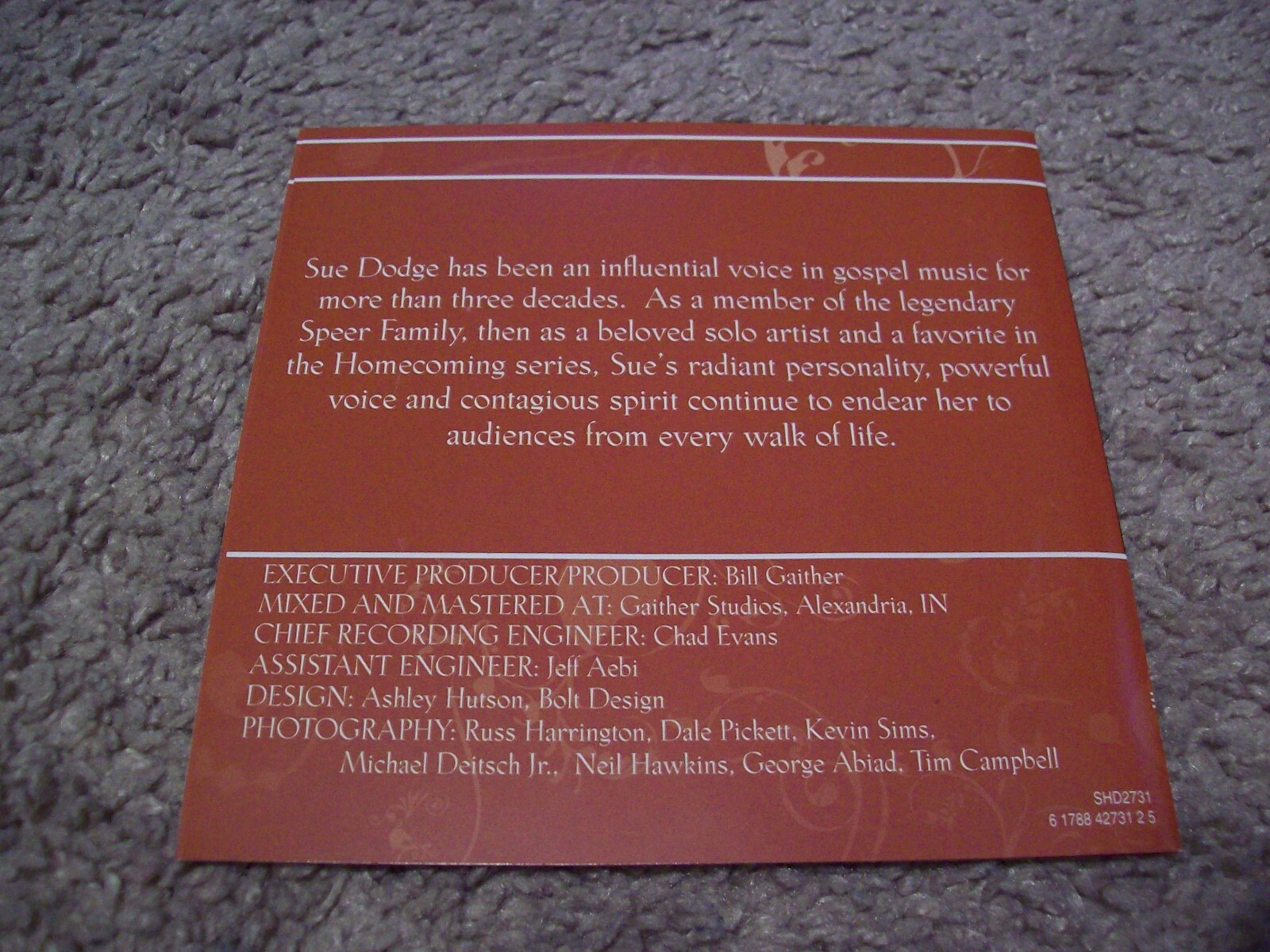 Sue Dodge - The Best Of Homecoming CD *RARE* 2010 Spring House Gaither