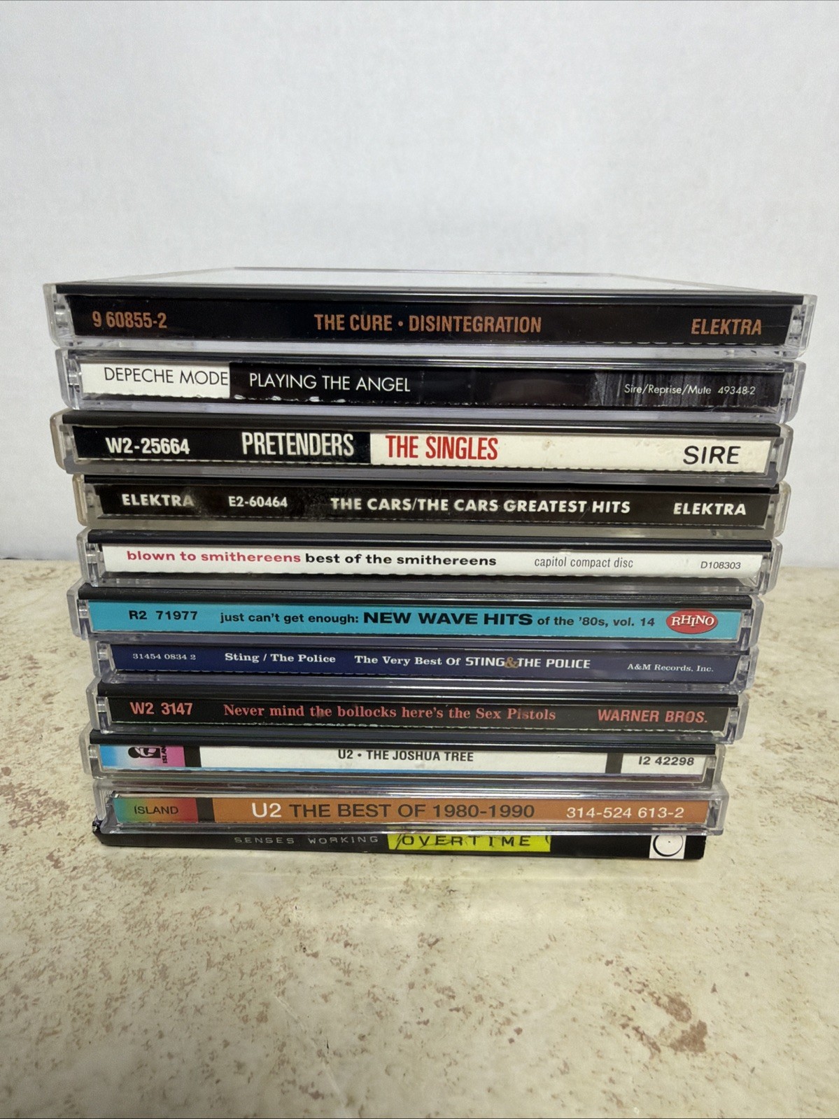 CD Lot of 11 80’s Synth Pop Alternative New Wave Cure Depeche Mode U2 Sex Pistol
