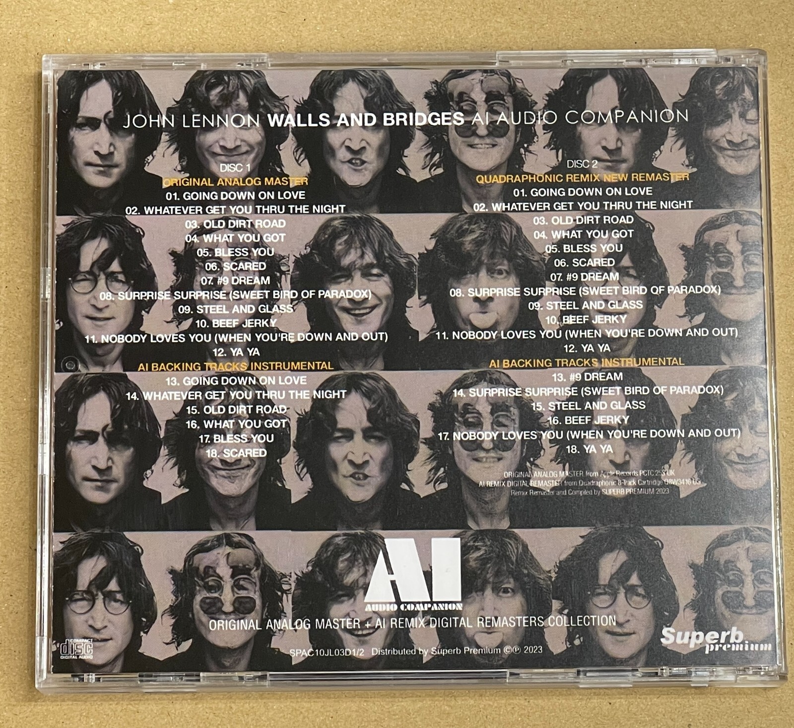 JOHN LENNON / WALLS AND BRIDGES : AI - AUDIO COMPANION