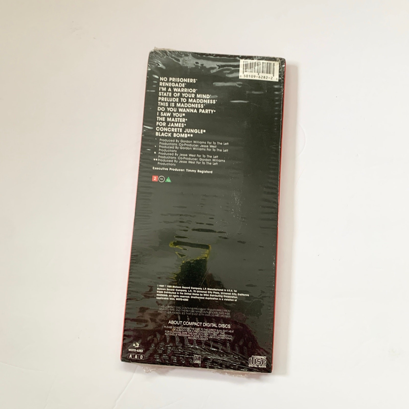 Jesse West No Prisoners Long Box CD 1989 Motown 003