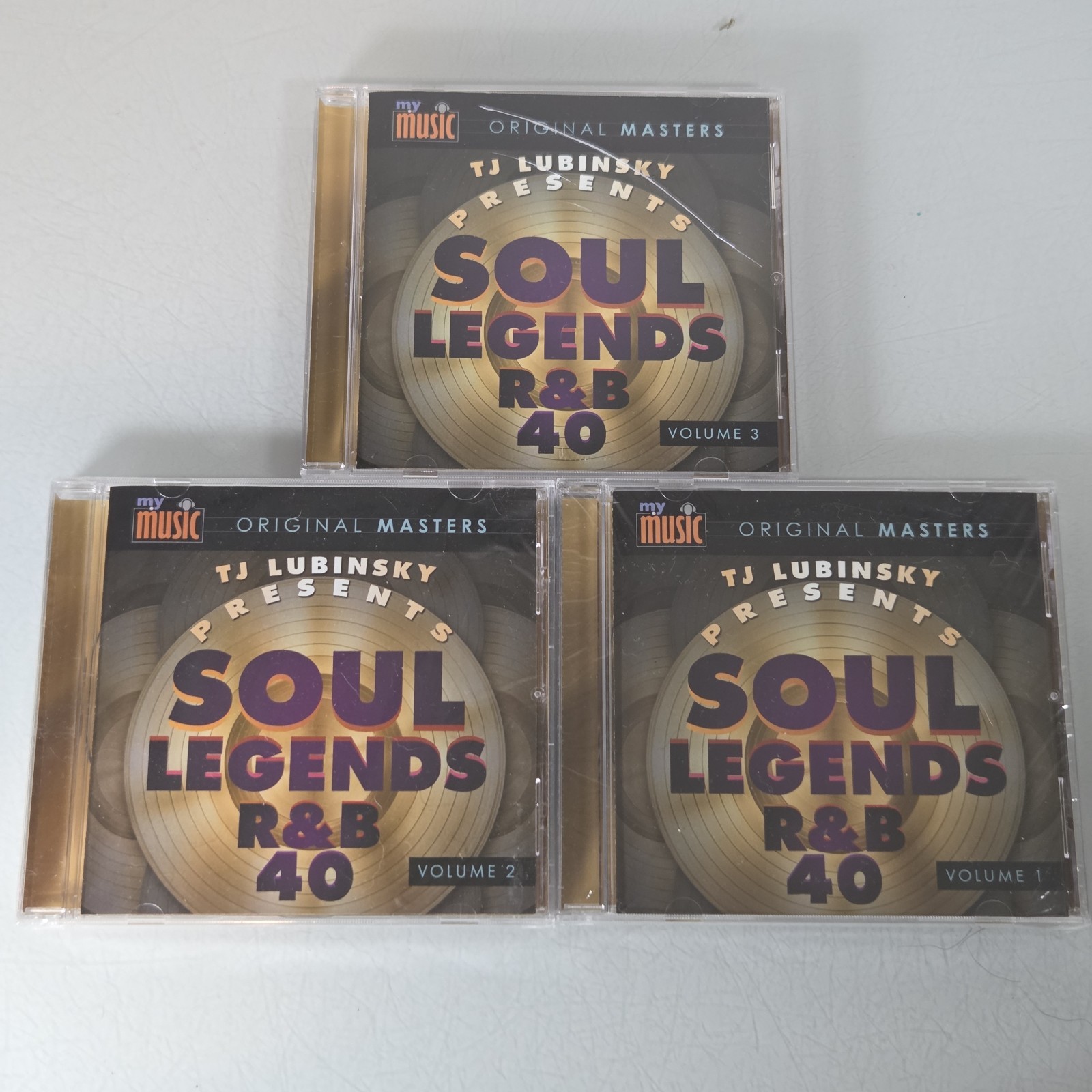 TJ LUBINSKY Soul Legends R&B 40 Volume 1 2 3 TJL Original Masters My Music NEW