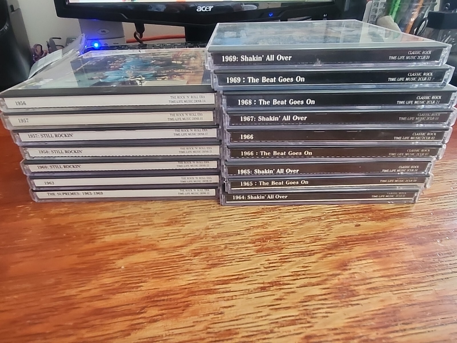 Lot of 16 Time Life Rock'N'Roll Era and Classic Rock CD's 1950's 1960's Music