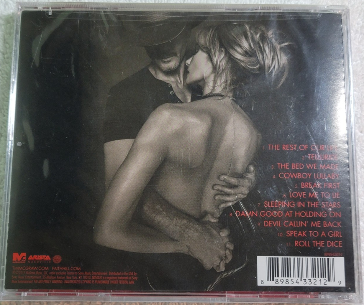 Faith Hill & Tim McGraw (3 New CDs) Let It Go, Breathe, Rest of Our Life