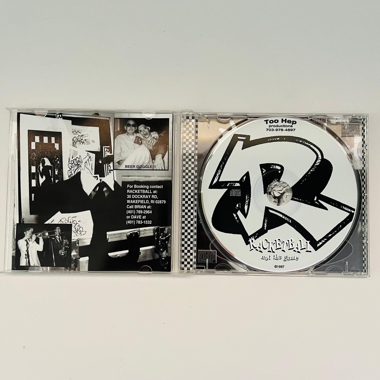 Racketball Not The Game CD 1997 Too Hep Records Ska Punk Rock VERY RARE OOP HTF