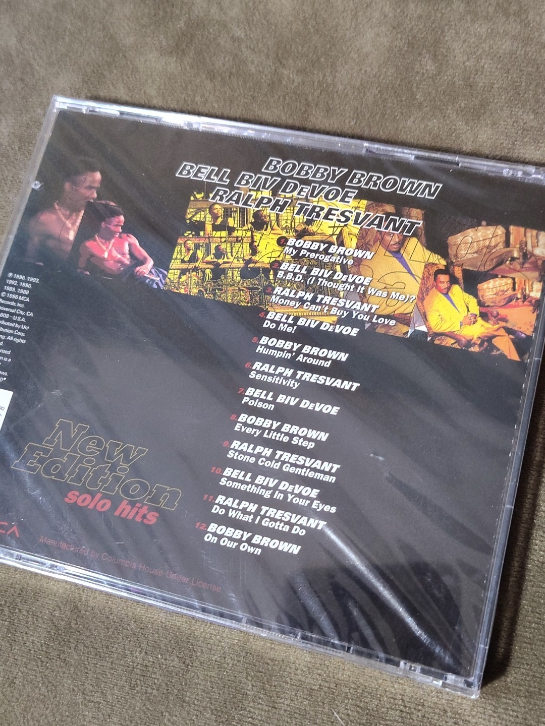 New Edition Solo Hits by New Edition (US) (CD, Dec-1996, MCA) BRAND NEW